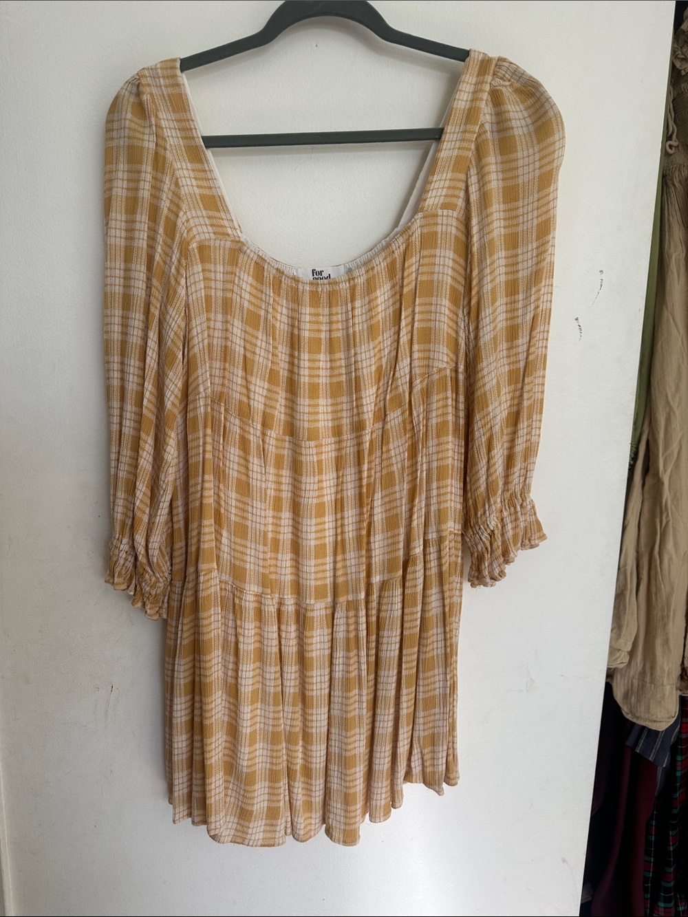 For good plaid dress large
